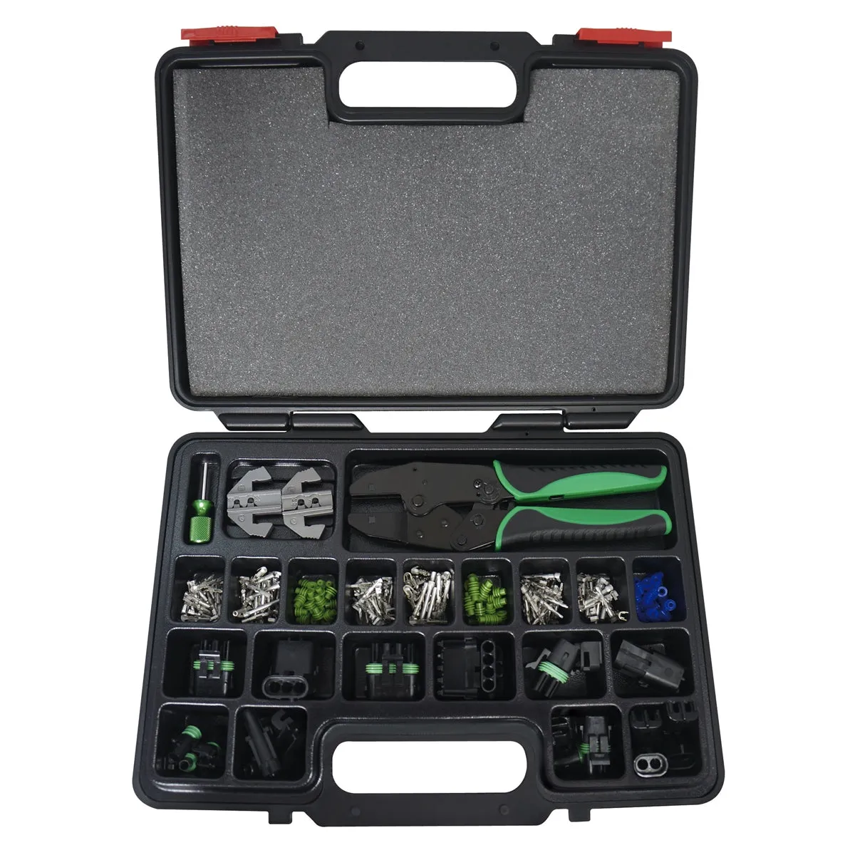 220 Piece Interchangeable Ratcheting Crimping Set AST9478