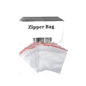 5 x Zipper Branded 55mm x 55mm Clear Baggies