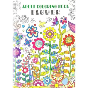 Adult Coloring Book Flowers