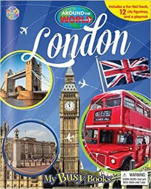 Around the World LONDON-My Busy Books (includes board book box with 12 city figurines)