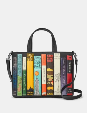 Bookworm Black Leather Multiway Grab Bag