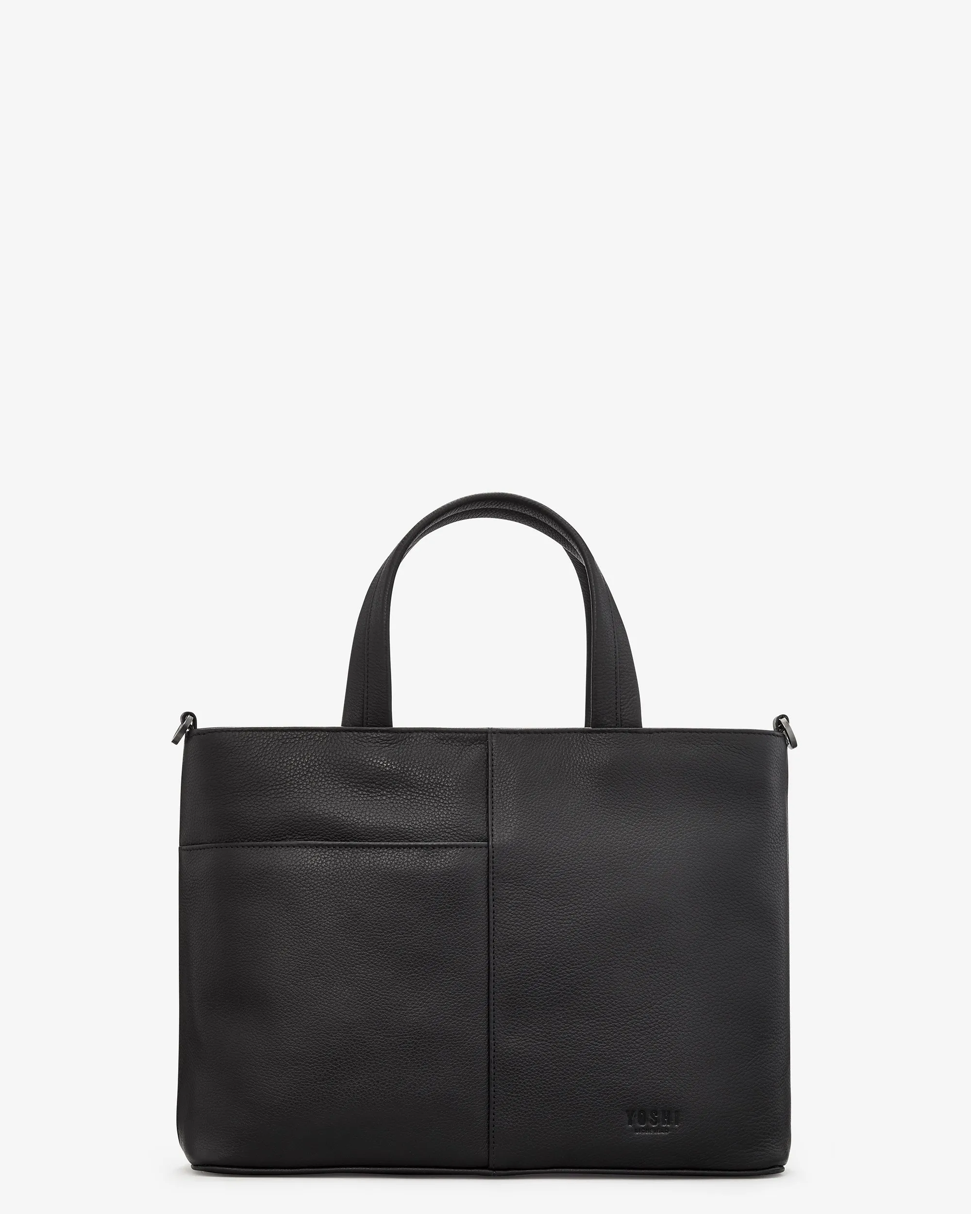 Bookworm Black Leather Multiway Grab Bag