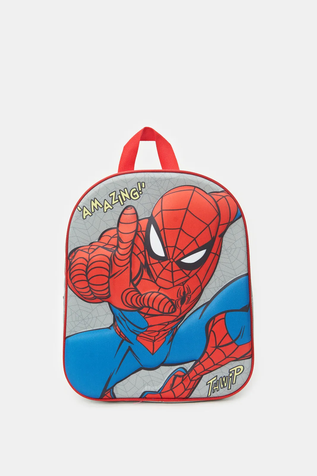 Boys Red Spiderman 3D Print Backpack