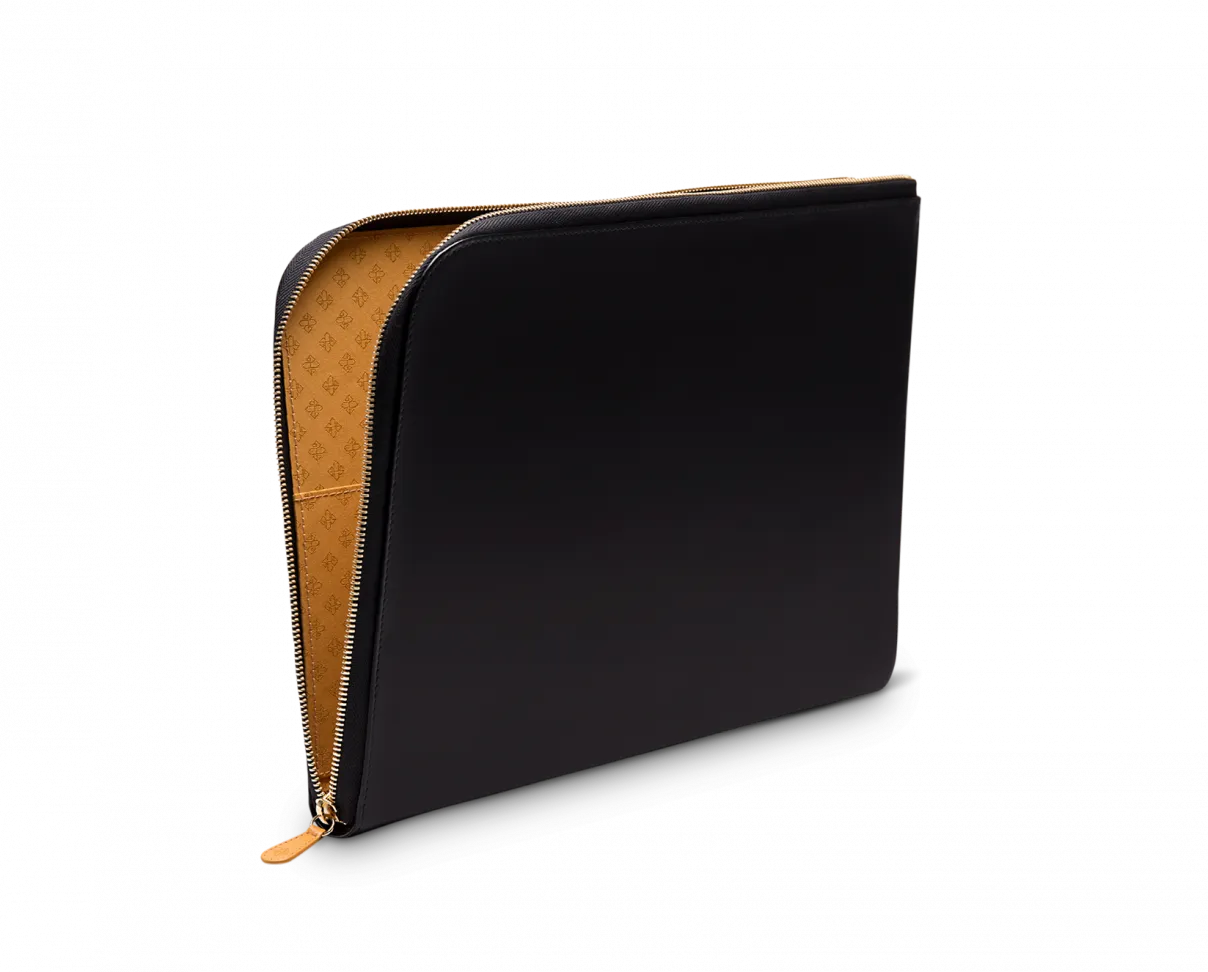 Bridle Hide Large Zip Portfolio