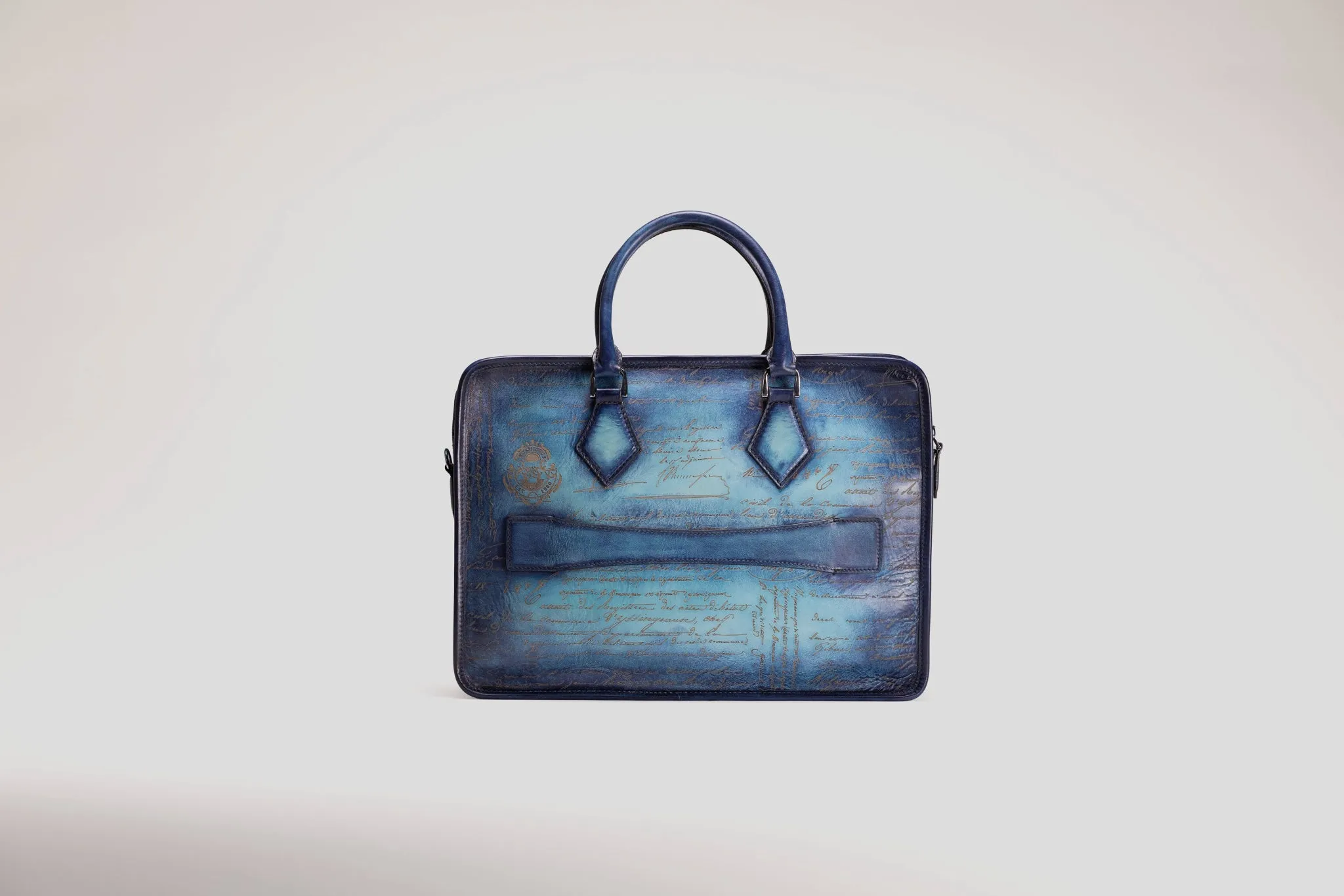 Briefcase - Parchment Patina Sky Blue