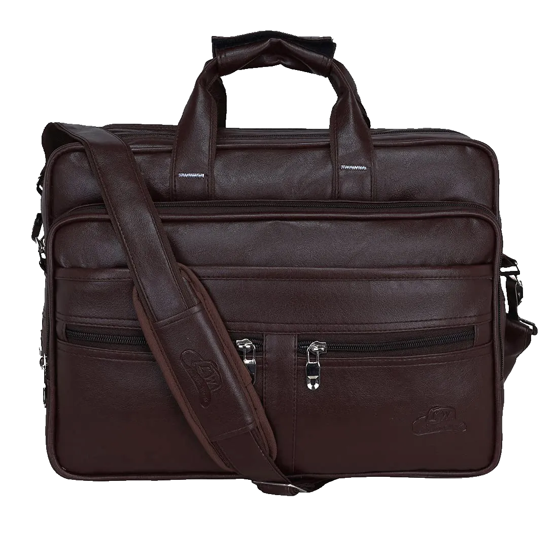 Business Class Unisex Faux Leather 15.6 Inch Office Laptop Bag