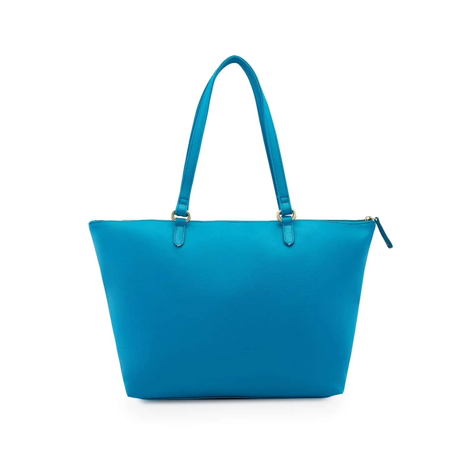 Caprese Ivy Tote Bag, Large-Aqua | Stylish Handbag for Women | Spacious, Versatile Office & Daily Essentials Tote | Top Zip Closure