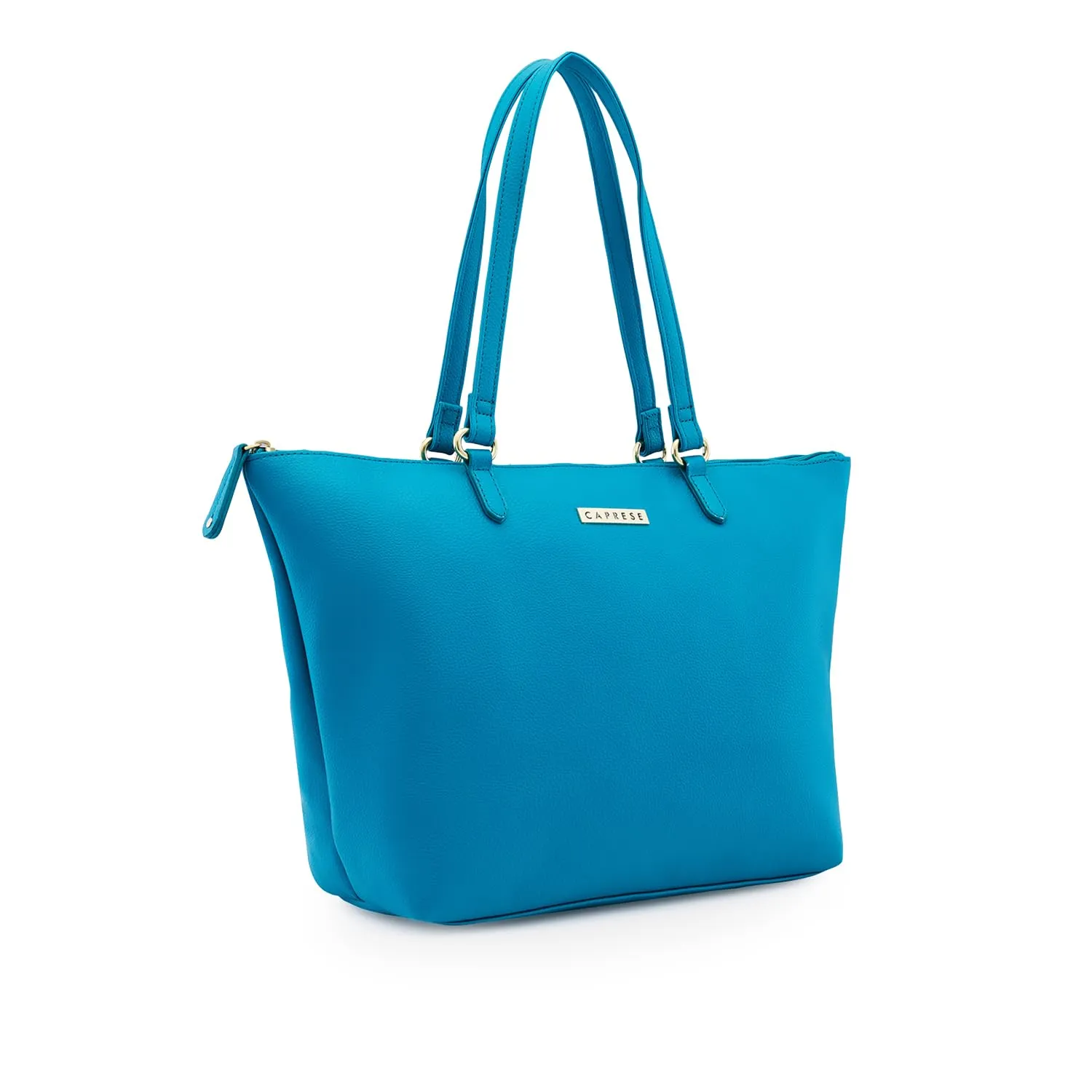 Caprese Ivy Tote Bag, Large-Aqua | Stylish Handbag for Women | Spacious, Versatile Office & Daily Essentials Tote | Top Zip Closure