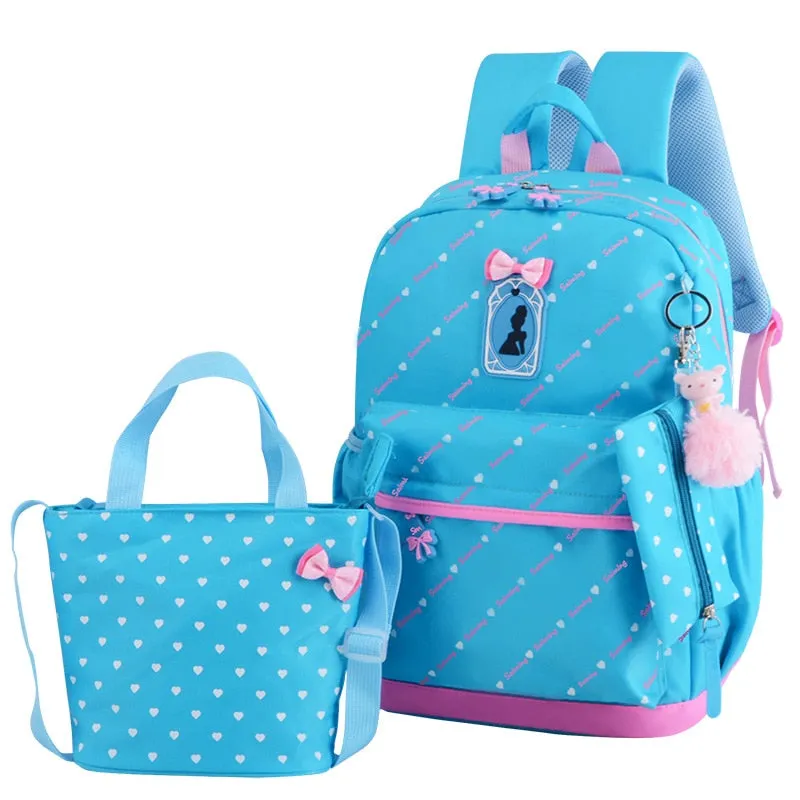 deanwangkt 3pcs/set Printing School Bags Backpacks Schoolbag Fashion Kids Lovely Backpack For Children Girls School bag Student Mochila sac