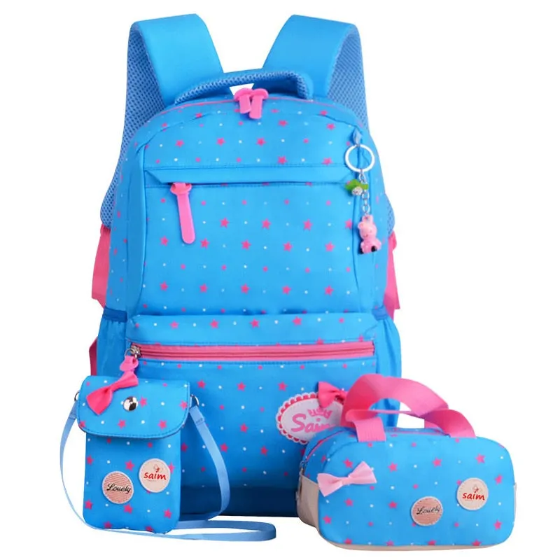 deanwangkt 3pcs/set Printing School Bags Backpacks Schoolbag Fashion Kids Lovely Backpack For Children Girls School bag Student Mochila sac