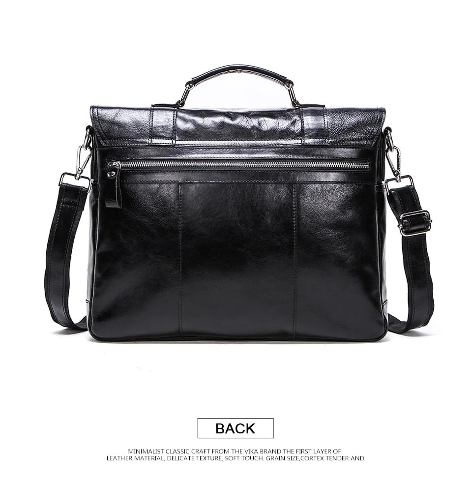 Debonair Genuine Leather Briefcase Carrying Bag