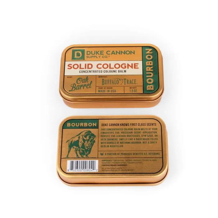 Duke Cannon Solid Cologne - Buffalo Trace Bourbon