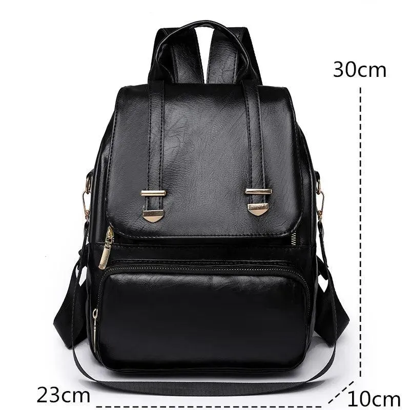 Durable and Stylish Vintage Leather Cool Backpack FN331