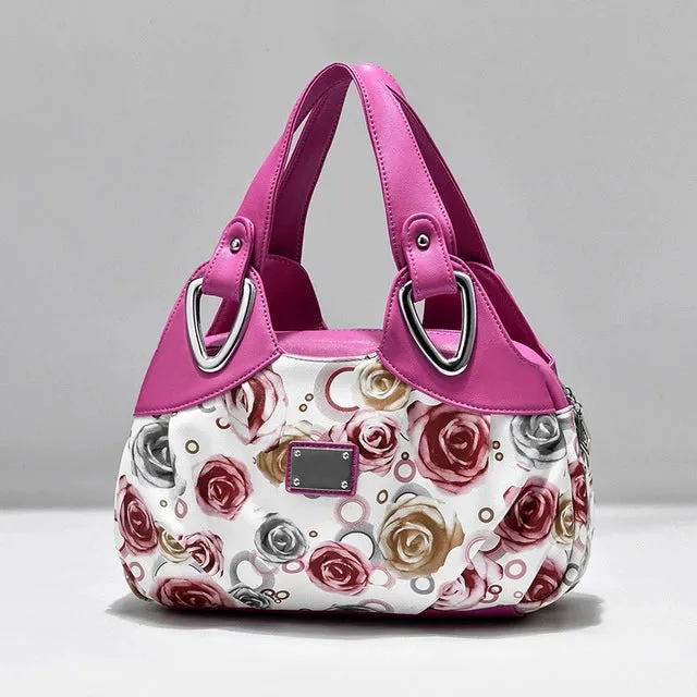 Ethnic Style K-style Spring/Summer Middle-Aged Printing Color Contrast Women's Bag