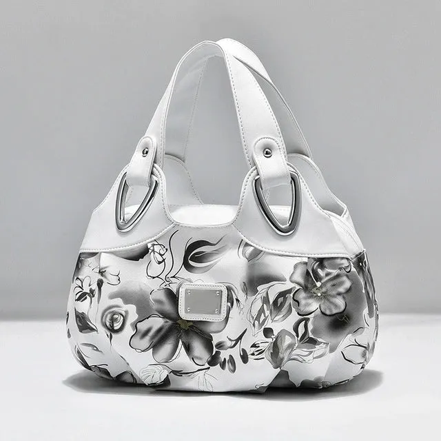 Ethnic Style K-style Spring/Summer Middle-Aged Printing Color Contrast Women's Bag