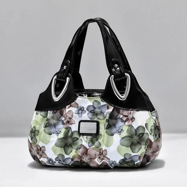 Ethnic Style K-style Spring/Summer Middle-Aged Printing Color Contrast Women's Bag