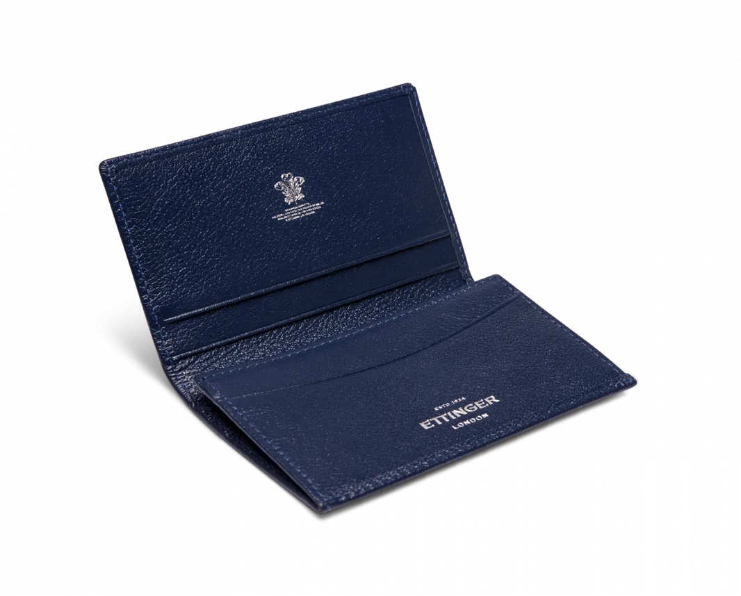 Ettinger Visiting Card Case in Marine Blue