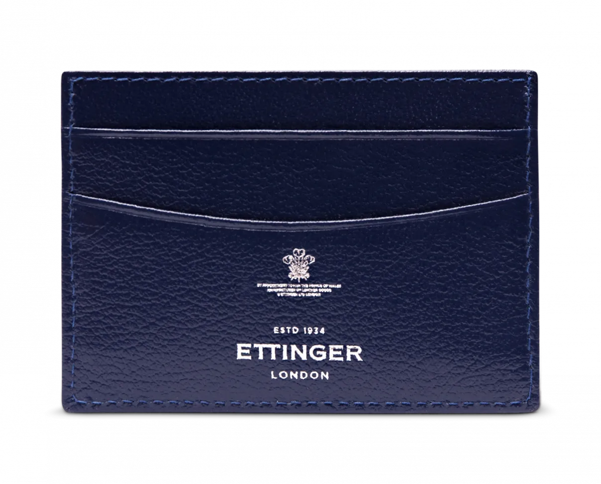 Flat Credit Card Case in Marine Blue