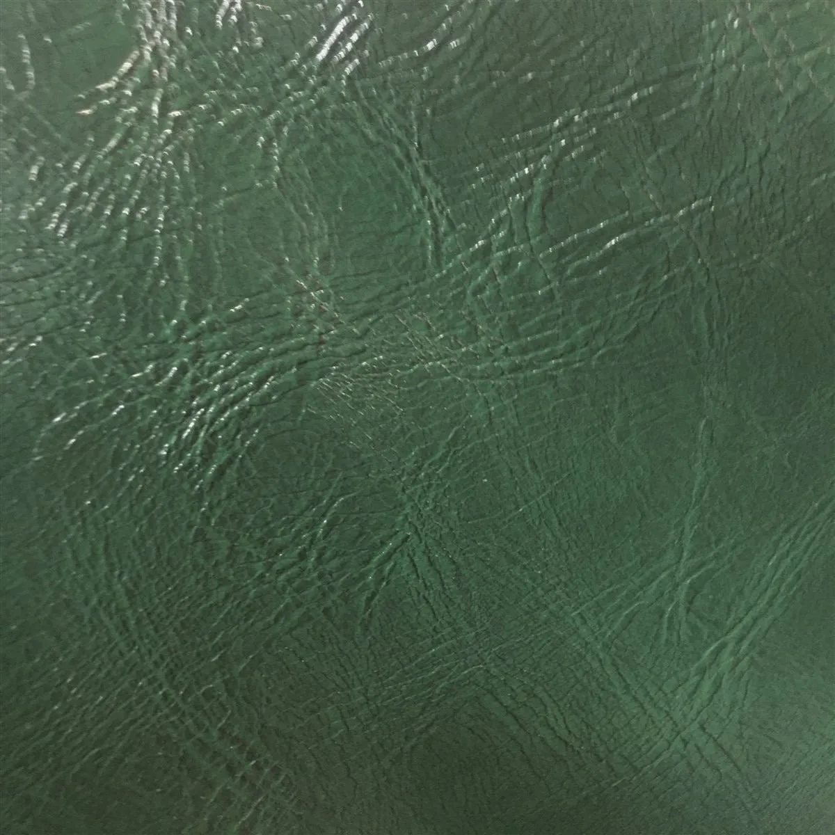 Hunter Green Distressed Faux Leather Fabric