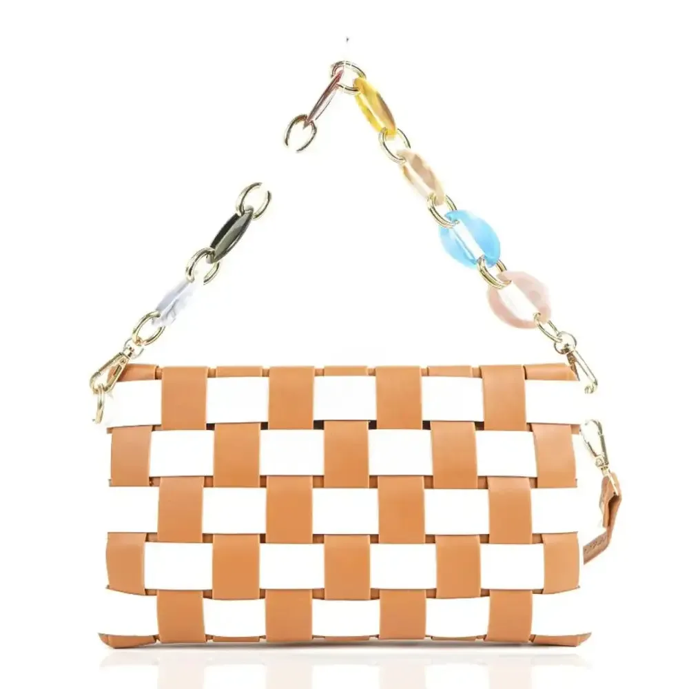 japkaur tan color sling bag for women