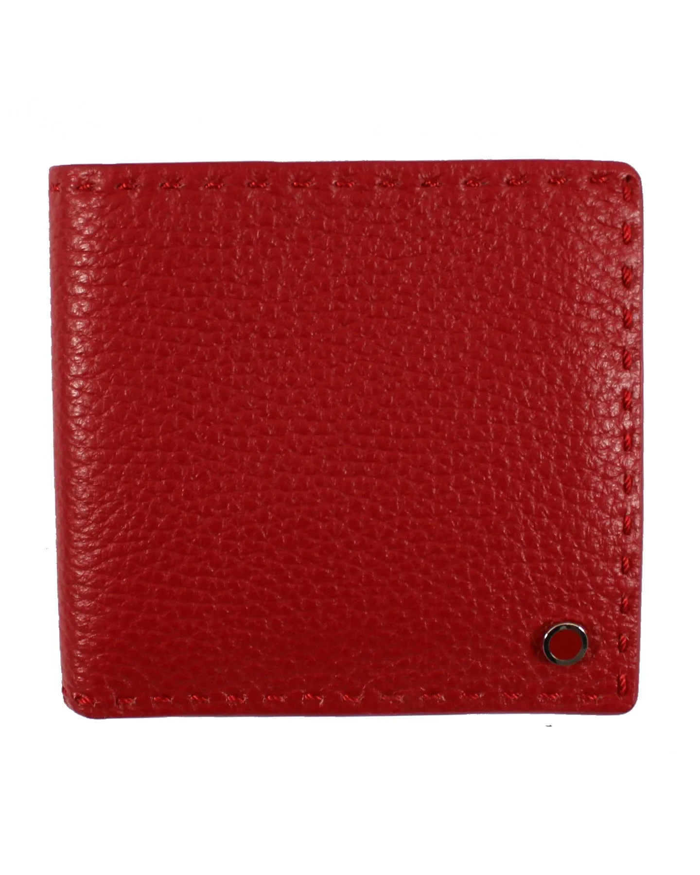 Kiton Wallet Red Grain Leather SALE