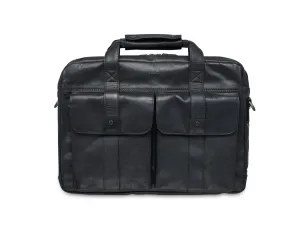 Mancini BUFFALO Double Compartment Briefcase for 15.6" Laptop (RFID Blocking)