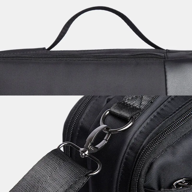 Men Multi-carry Waterproof Convertible 15.6 Inch Laptop Bag Crossbody Shoulder Handbag Backpack