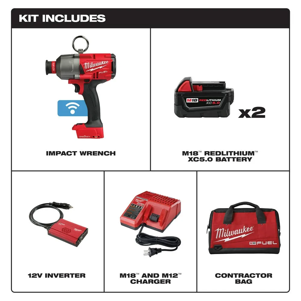 Milwaukee 2865-22 M18 FUEL 7/16" Hex Utility HTIW w/ ONE-KEY Kit