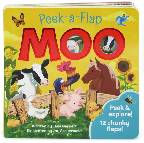 Moo Peek-A-Flap Board Book