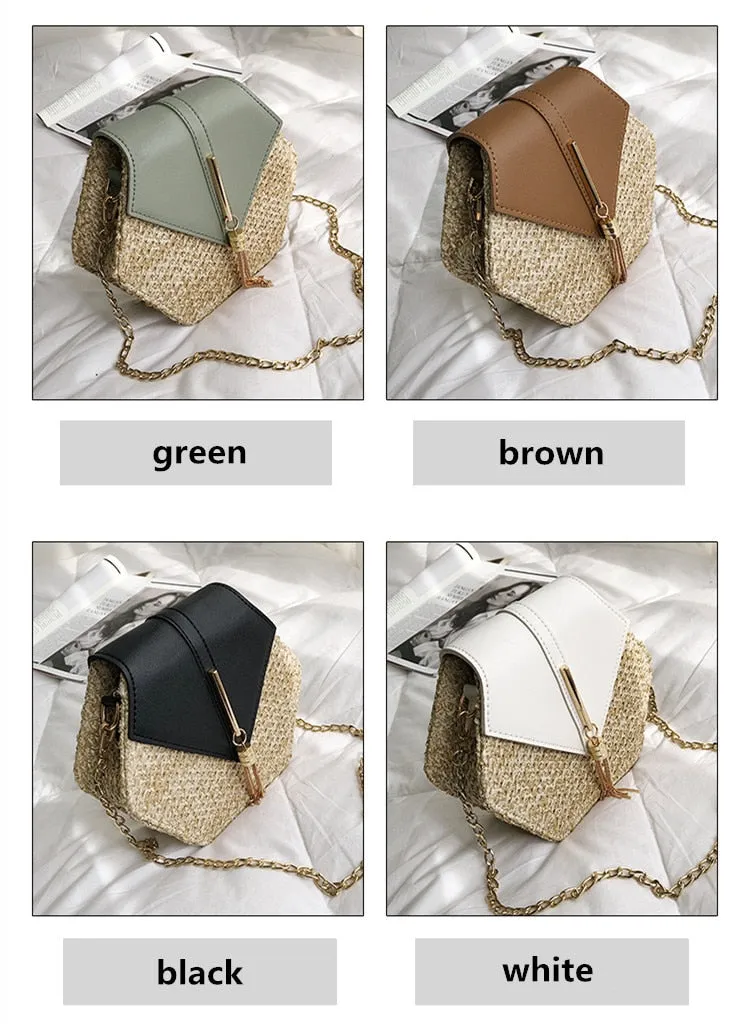 Mulit Style Straw leather Bohemian Shoulder Bag