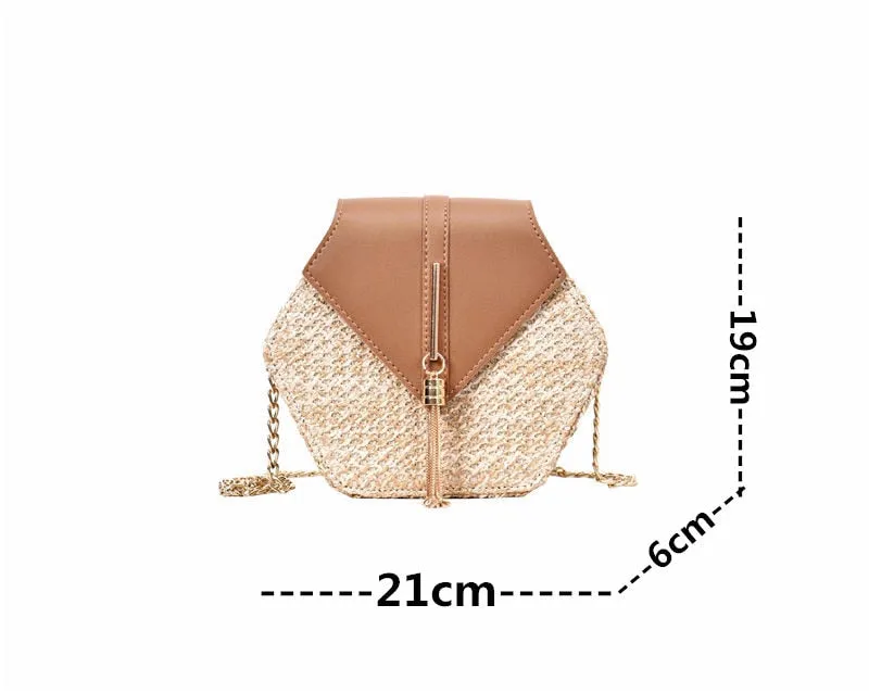 Mulit Style Straw leather Bohemian Shoulder Bag