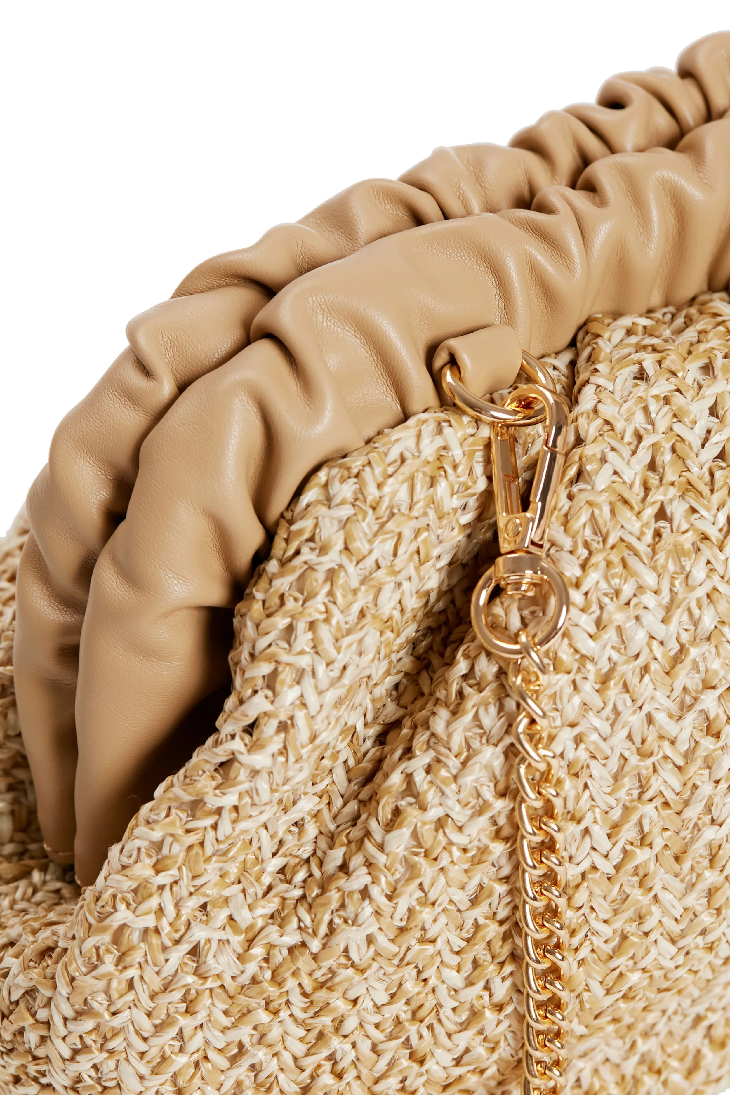 Natural Straw Delvina Clutch