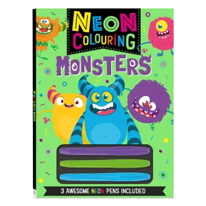 Neon Colouring Book: Monsters