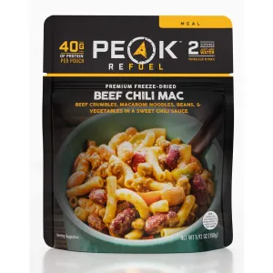 Peak Refuel Freeze-Dried Beef Chili Mac Pouch - 2 Servings