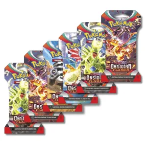 Pokemon Scarlet & Violet Obsidian Flames | 6 Sleeved Booster Packs