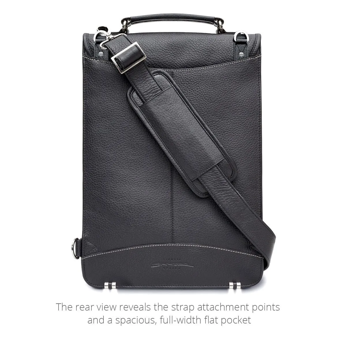 Premium Leather Briefcase Backpack