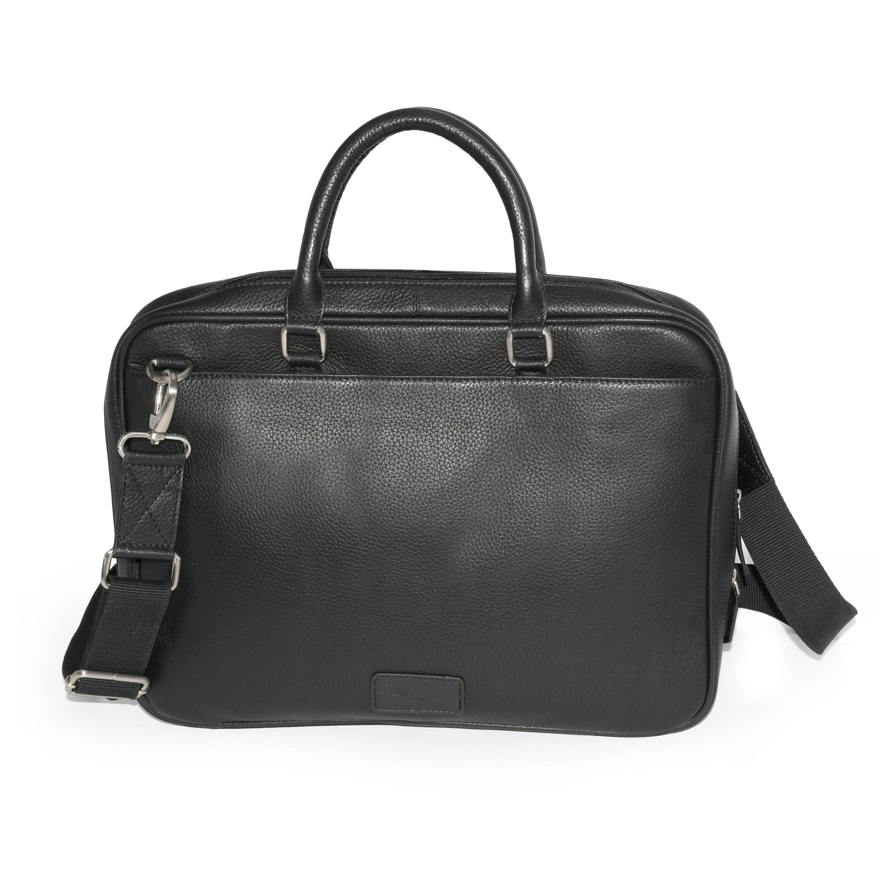 Slim Open Flap Briefcase with Top Handles