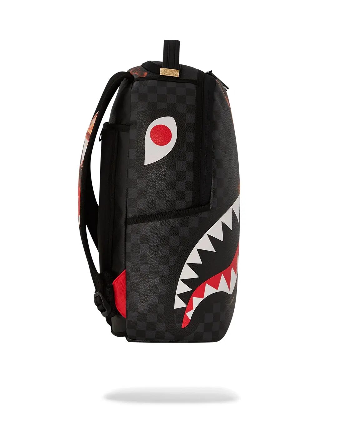 Sprayground Shark Fire Check DLXSV Backpack B6358