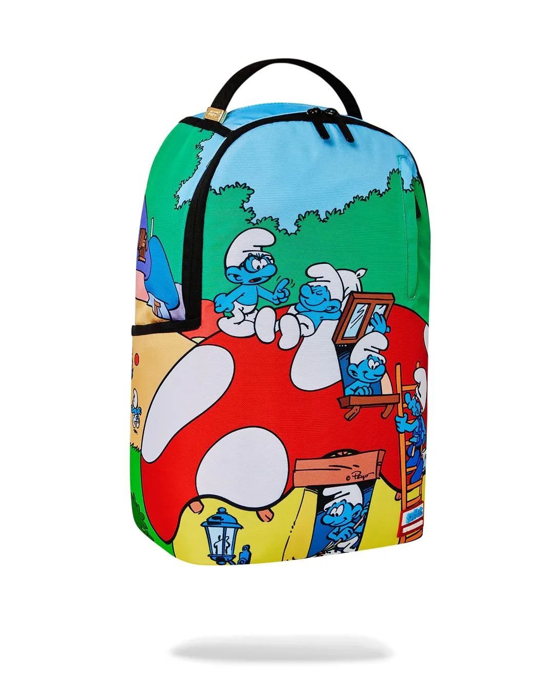 Sprayground Smurfs Mushroom Village Backpack B6429