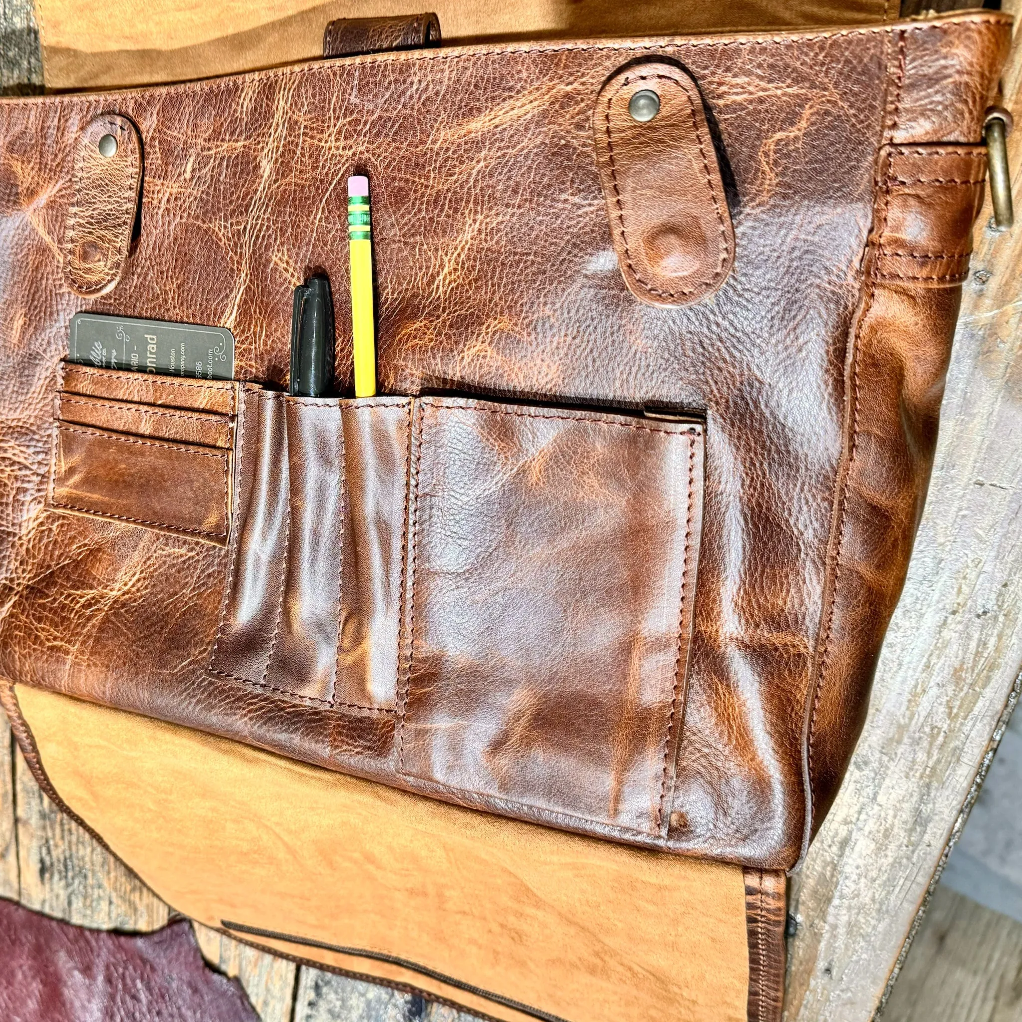 Texas Briefcase - Oil Tanned