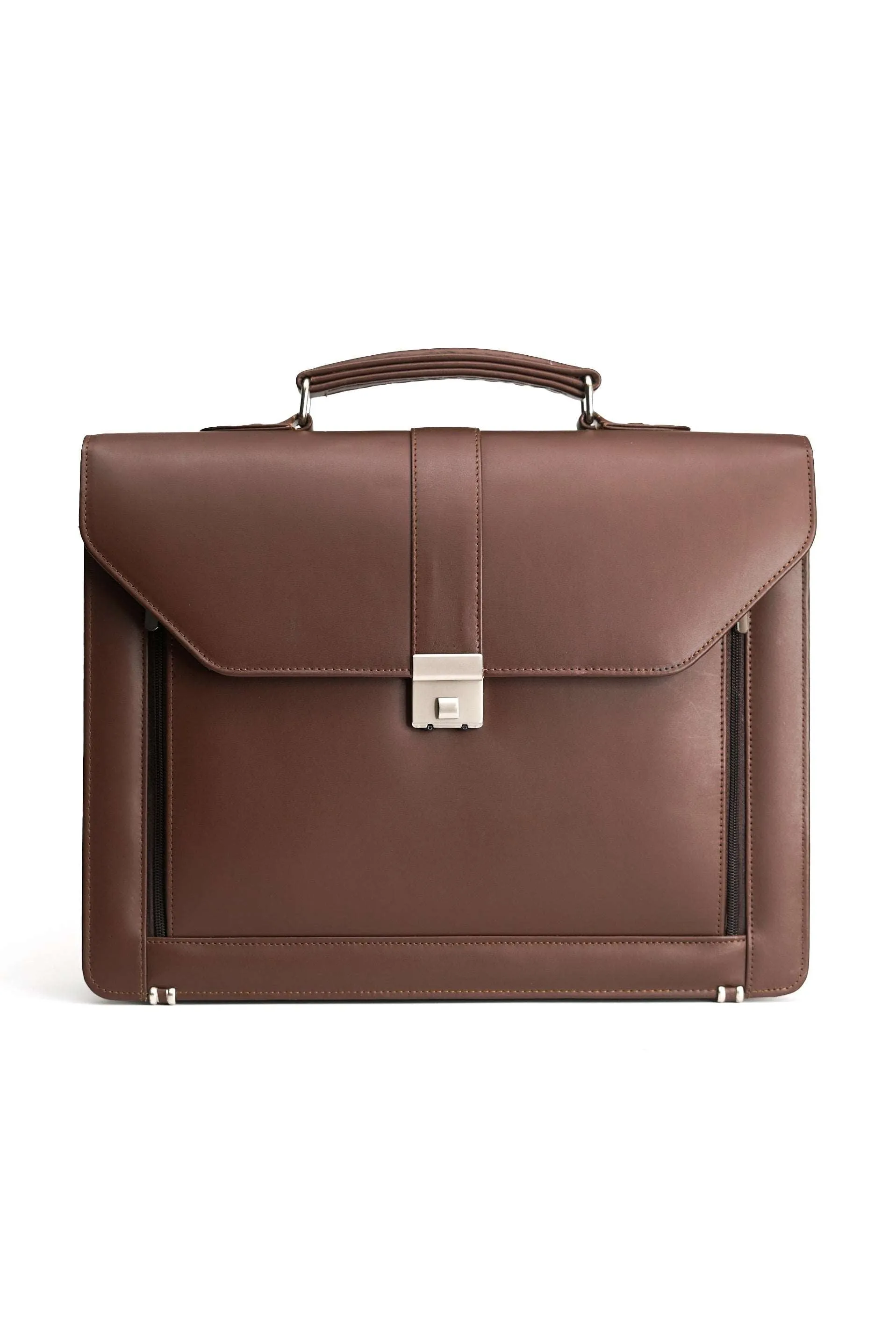 The Executive Leather Briefcase Office Bag With Laptop Compartment