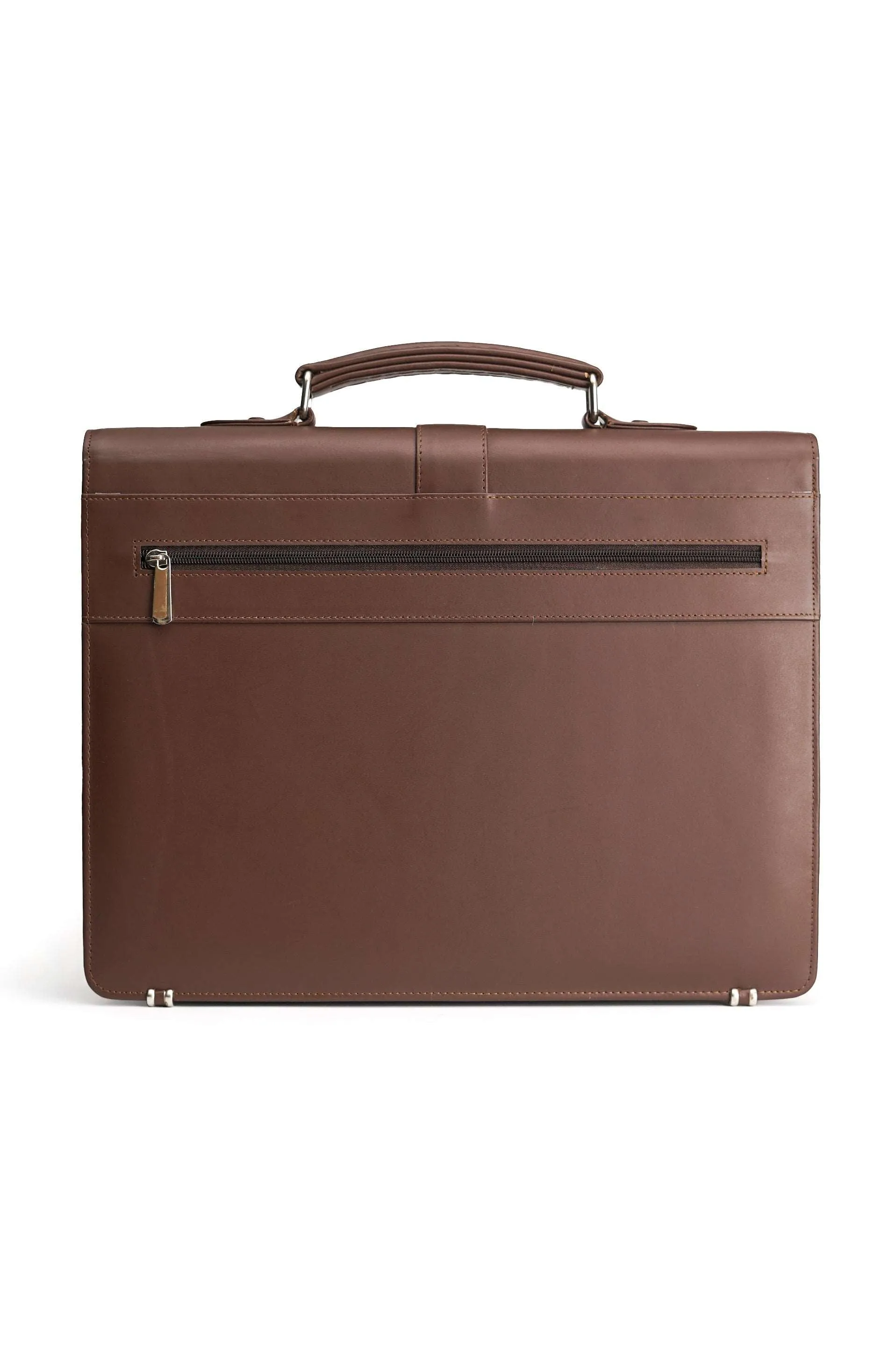 The Executive Leather Briefcase Office Bag With Laptop Compartment