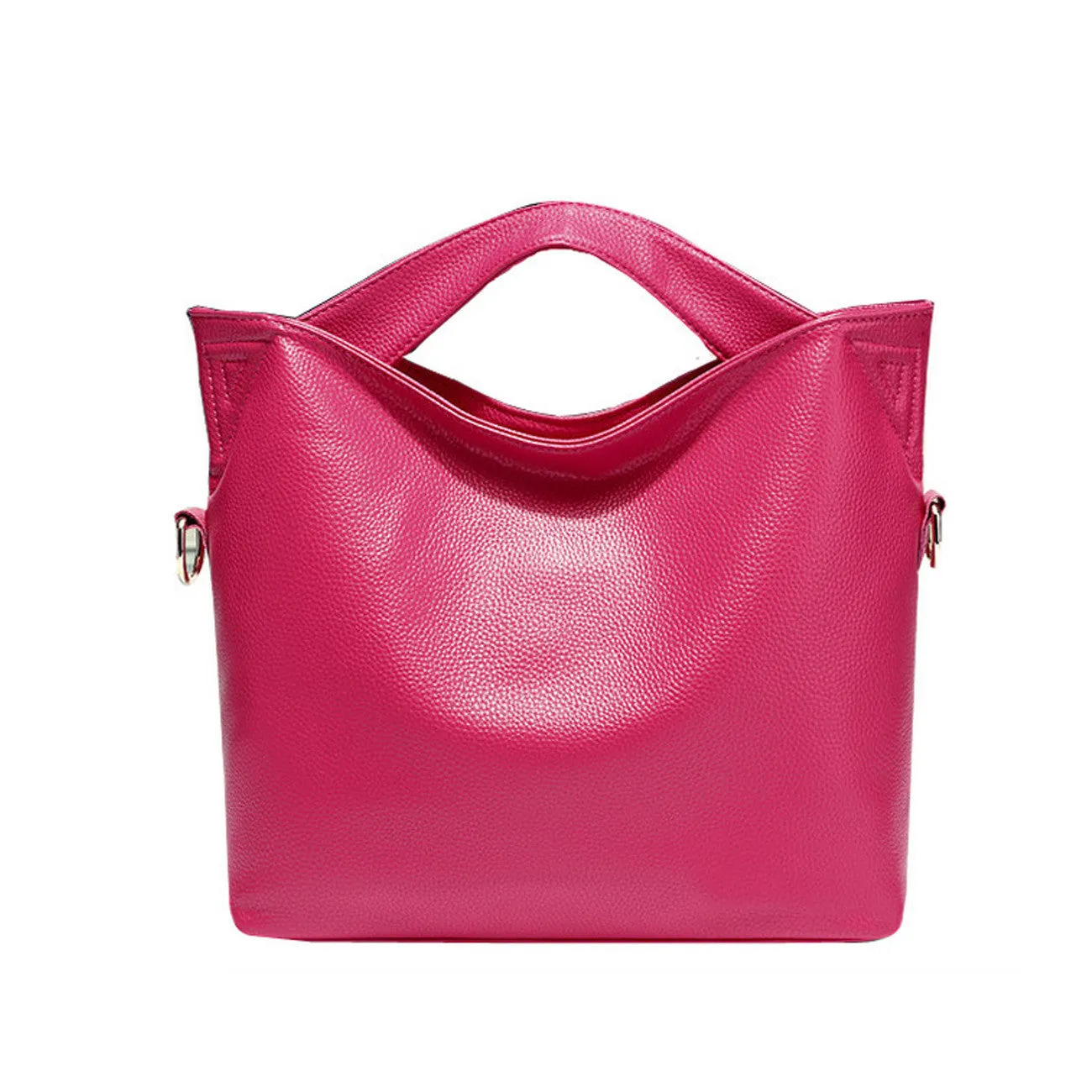 Top Handle Leather Shoulder Bag