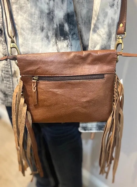 Western Crossbody Bag with fringes -T-1313