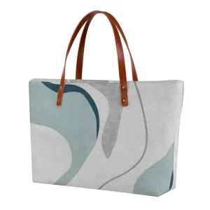 Women's Tote Bag | Diving Cloth124 green, and gray abstract print