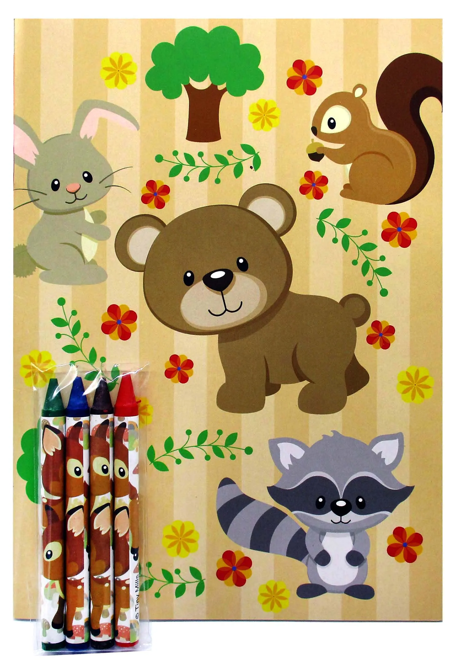 Woodland Animals Coloring Books - Set of 6 or 12